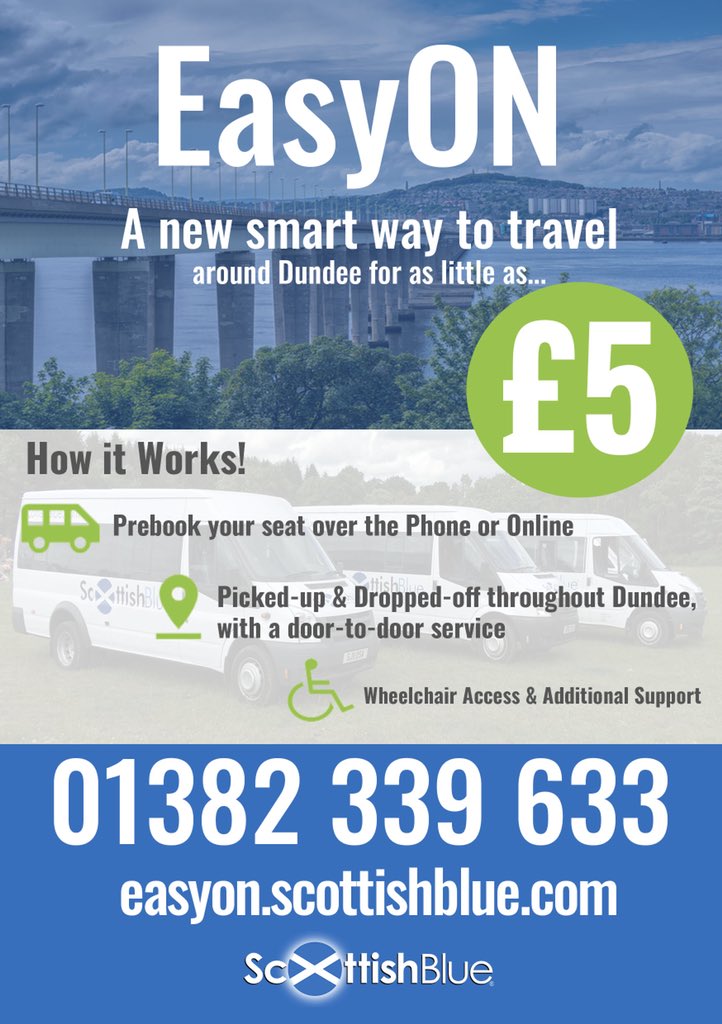 ScotBlu's tweet photo. We provide passenger transport services to all NHS Tayside clinics in Dundee - for as little as £5!! Book online at https://t.co/EkjtF1q4on https://t.co/7IL0yFLwLy