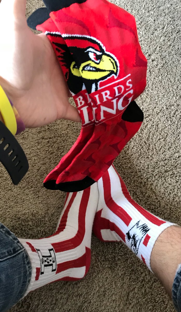 historychamp's tweet photo. Opened my mail today & got my new #RedbirdSocks from @IllinoisStateU & realized that I am wearing an older pair of Redbird socks already! ๐งฆ #GoBirds #IllinoisState #ProudAlum #ISU #IllinoisStateUniversity #ISURedbirds #RedbirdsRising https://t.co/L08fQsqlDn