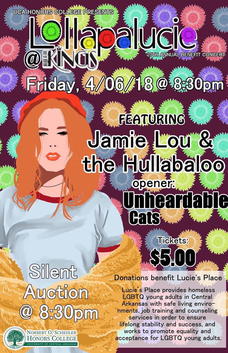 Hey friends, just a reminder that Lollapalucie is tonight at 8:30pm at Kings! Tickets will be sold at the door for $5, and all proceeds will go to Lucie's Place: a shelter for homeless LGBTQ youth. There will also be live music and a silent auction. See you there!