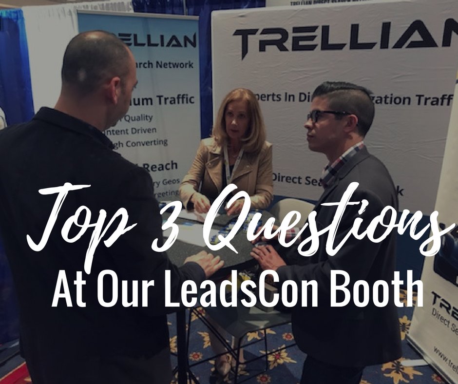 Louie and Nancy explain domain redirect traffic to a visitor at our booth. Click to see more pictures from Leadscon 2018.