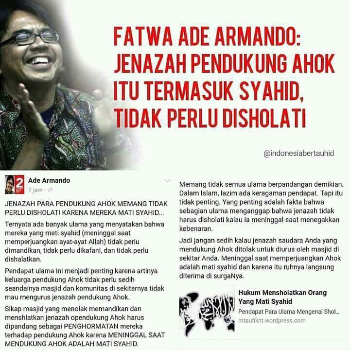 TahuBoelat212's tweet photo. @BangPino_ Demi Allah bang jangan kotori tangan abang untuk manusia Laknatullah @adearmando1 biar saya saja yg akan mencari sampai lubang semut pun....
@adearmando1 sdh terlalu sering menghina Islam namun aparat dan rezim ini tetap memeliharanya...
Ini sdh kesekian kali .... https://t.co/536bNDFlhH