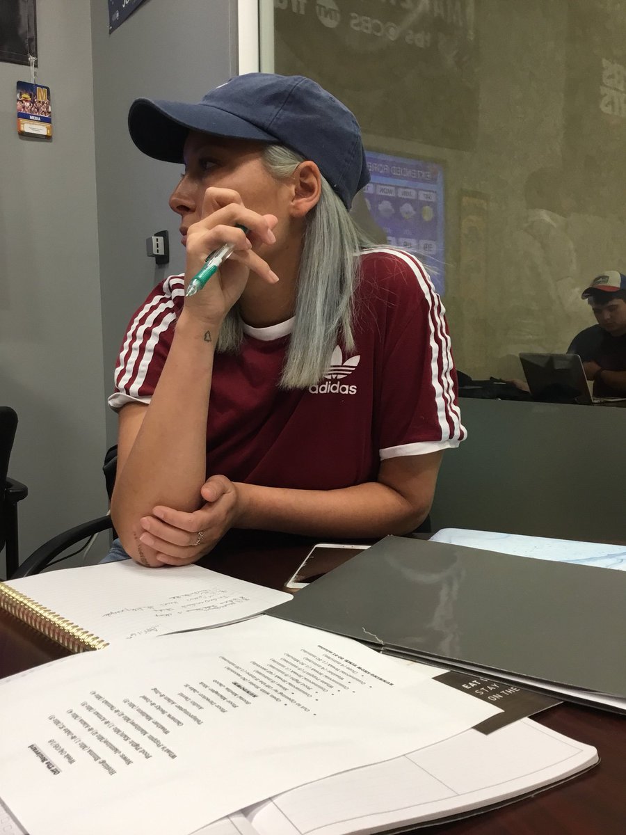 off_the_blvd's tweet photo. Off the Boulevard spotlight: 

This is co-producer Spencer Shell. When she’s not managing Off the B, she likes doing academic activities, coloring her hair, and watching the sunset. https://t.co/G05D6aRLdq