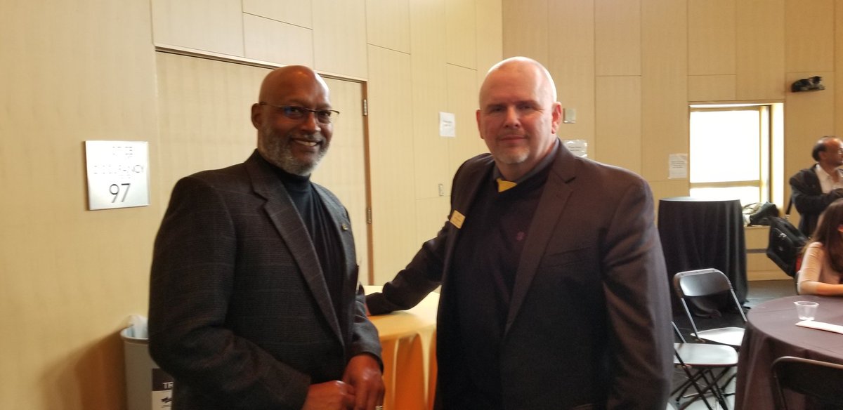 DonaldJWilli's tweet photo. On campus with Dean Bowman at IBM-UMBC Day partnering high-performance, cloud computing, AI &amp; Cybersecurity...#UMBCComputing @IBM @TheBeeSchool https://t.co/eMzVLfaa5J