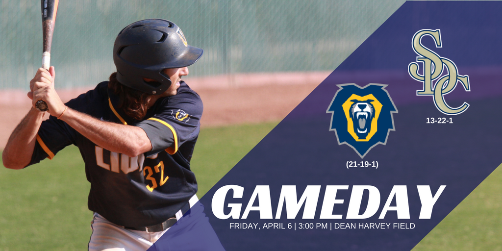 VULions's tweet photo. #VUBASE hosts @sdcchawks this afternoon to kick off another GSAC series this weekend. Before you join us out at Dean Harvey Field, be sure to #VOTE4SAMSON! #GoLions https://t.co/Qshhps03U1