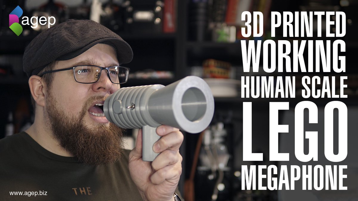 agepbiz's tweet photo. New video is out! Human Scale Working #LEGO Megaphone
https://t.co/h549aiBgUT
Files are available for free from @thingiverse @MyMiniFactory @Cults3D and @pinshape #giantlego #3d #3Dprinting #3dprint #futurekit #soldering #fk762 #megaphone #AFOL #diy #maker @makerbot https://t.co/CfTiuNxuWj