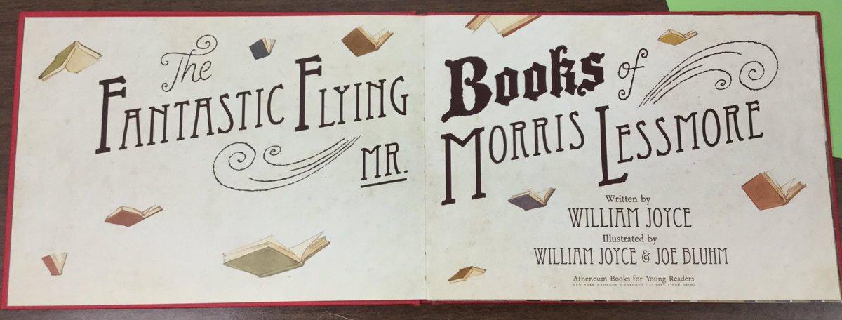jilld113's tweet photo. @heybilljoyce I shared your amazing book The Fantastic Flying Books of Mr. Morris Lessmore with my 5th grade classrooms this week.  It is the perfect story to read before they begin their state testing. Thanks for this beautiful story!  @NISDCody  #booksmakeyousmile https://t.co/K4dHf4wbEQ