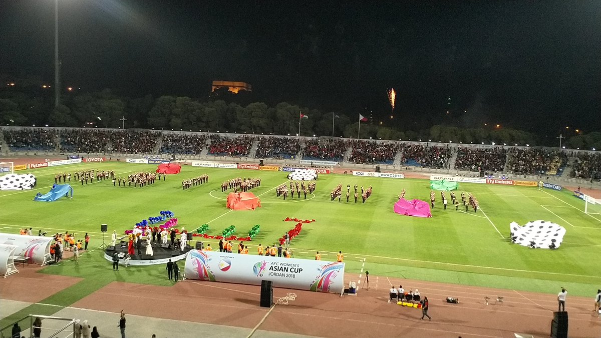 FerasNour's tweet photo. برعاية الأمير @AliBinAlHussein تم افتتاح #كأس_آسيا_للسيدات ٢٠١٨، في ستاد عمان الدولي مع المباراة الافتتاحية منتخب النشميات ومنتخب الفلبين. 

#الأردن #يا_هلا_بآسيا #WAC2018 #حب_الأردن #LoveJO #Jordan2018
#Asia2018 

@theafcdotcom @JordanFA @jordanwnt https://t.co/cvOfVJ4cK8