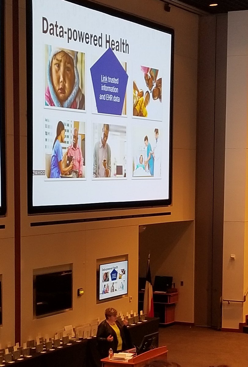 ramonarholmes's tweet photo. Listening to Dr. Patricia Brennan discuss data-powered health. #UNTHSCRAD https://t.co/l8VooOSZEh