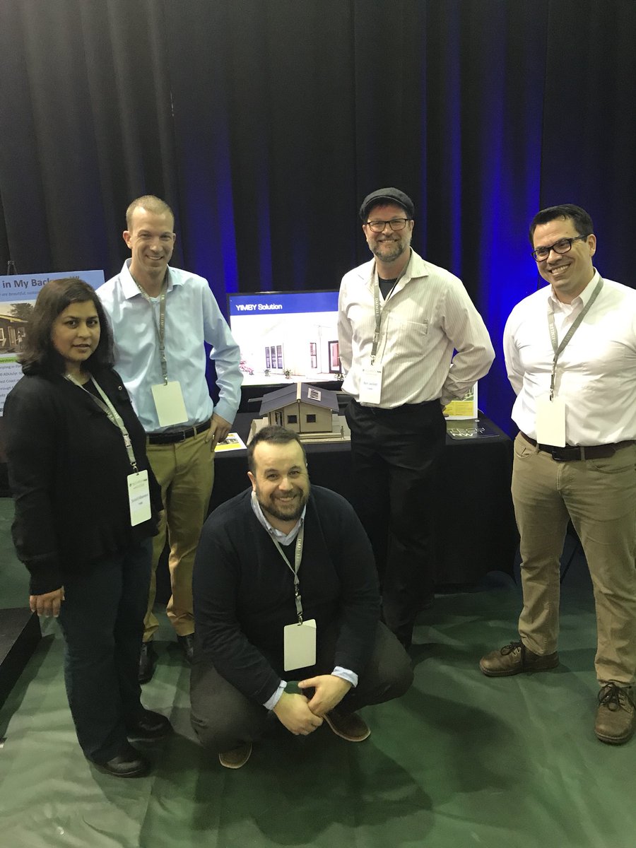 PortlandStateCE's tweet photo. YIMBY’s model is fast, efficient and beautiful! YIMBY’s team members are ready to take on Portland’s Housing Shortage. #tfnw18 #PortlandStateCE #PSUcleantech @YimbyHomes https://t.co/ESEuGAYEEy