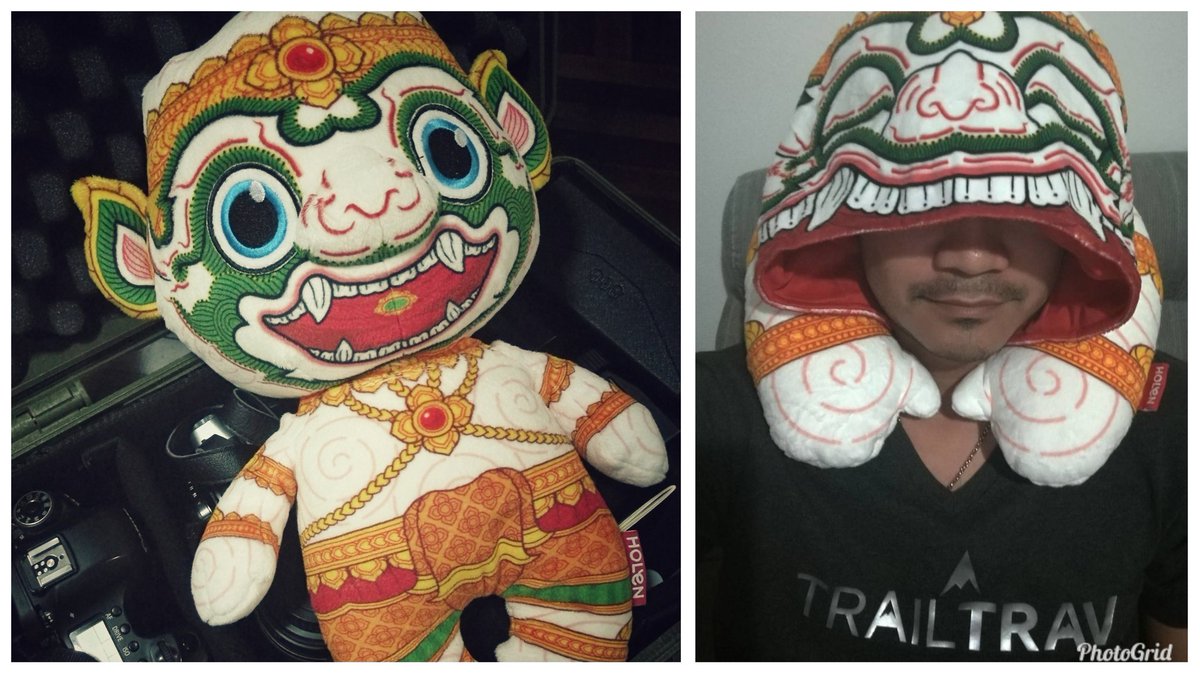TrailTrav's tweet photo. ไอเท็มใหม่ ชอบมากกกกก เป็นตุ๊กตาอยู่ดีดี ก็แปลงกายมาเป็นหมอนรองคอได้ซะงั้น ง่ำๆๆๆกินหัวเลยยยย สนใจไปมุง ไปส่อง ไปสั่ง กันได้ที่ fb/holenhello 
#holen #trailtrav #travel
#neckpillow #thaistyle #thaidesign #ReviewThailand https://t.co/mC1rTu1p6D
