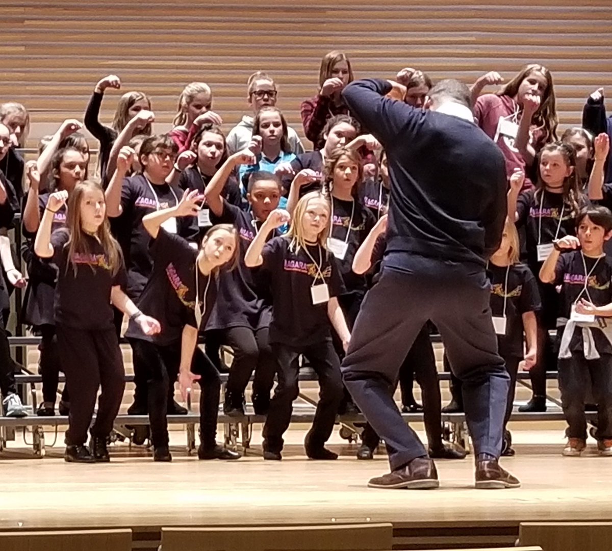 Learning so much from maestro Rollo Dilworth at our DSBN Honour Choir rehearsal! <a href="/FIecoleCentral/">Central French Immersion Public School</a> #beautifulmusic