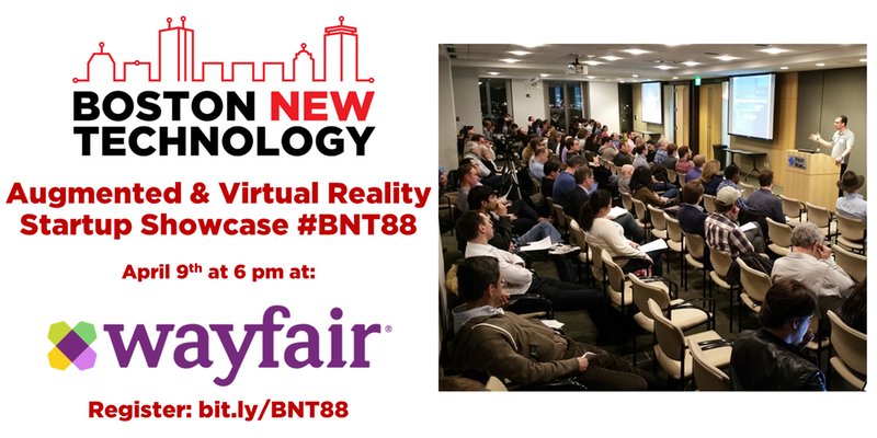 Check out our <a href="/auggiesgame/">Auggie</a> demo at <a href="/BostonNewTech/">Boston New Technology (BNT)</a> Augmented and Virtual Reality Startup Showcase at <a href="/Wayfair/">Wayfair.com</a> on April 9th. Register at:
meetup.com/Boston_New_Tec…