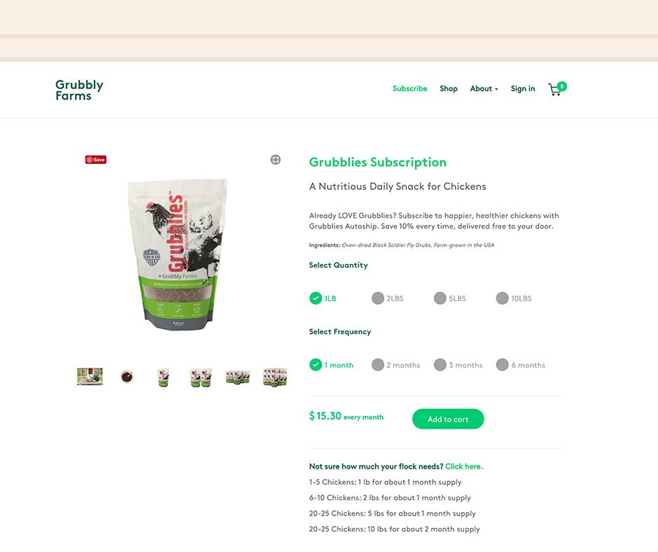 builtnicely's tweet image. Combining custom javascript, css and the @ReChargePayment  app, we were able to tailor @GrubblyFarms  subscription to provide a better visual experience for their customers. Learn more at nicelybuilt.com #grubblyfarms #subscriptions #nicelybuilt #clientlove