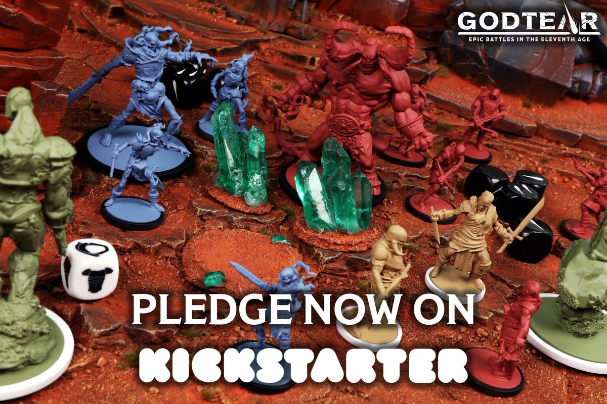 GodtearTheGame's tweet photo. GODTEAR LIVE NOW ON KICKSTARTER! 🤤
➡️➡️https://t.co/Opv5P2AlwT
Get your FREE Troll Champion ADD ON if you back now! 💰
DON'T MISS OUT! 😴
Pledge today: https://t.co/Opv5P2AlwT https://t.co/qOEBWV8Oko