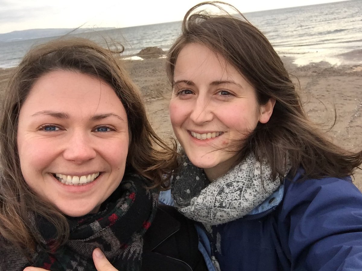 Joanna_Harries's tweet photo. Reunited with @Hazel_Neighbour to sing Haydn "Paukenmesse" solos near the Scottish coast with @cal_voc today https://t.co/fwWrbgpjAb