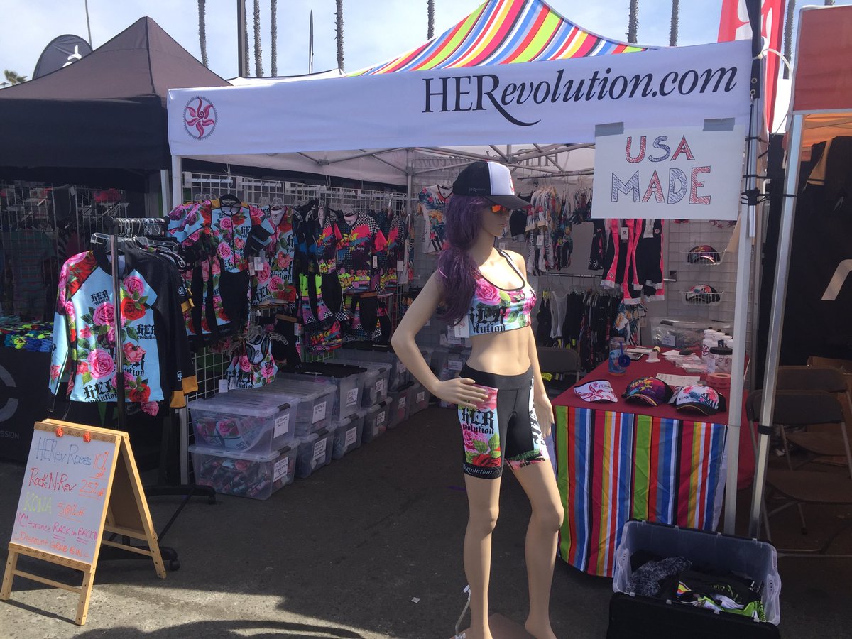 HERevDesigns's tweet photo. #HERevolution pop up at #oceanside70.3 today till 6. Huge deals. https://t.co/HLhRSFh6Pt