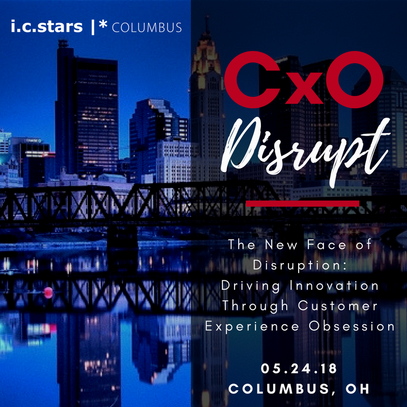 🎉 You're Invited to CxO Disrupt!  🎉 Join <a href="/icstarscolumbus/">i.c.stars |*COLUMBUS</a> on May 24th as CIOs &amp; CMOs discuss how they're working together to drive #innovation through customer experience obsession. ow.ly/VZKJ30iyS0V  #CIO #CMO