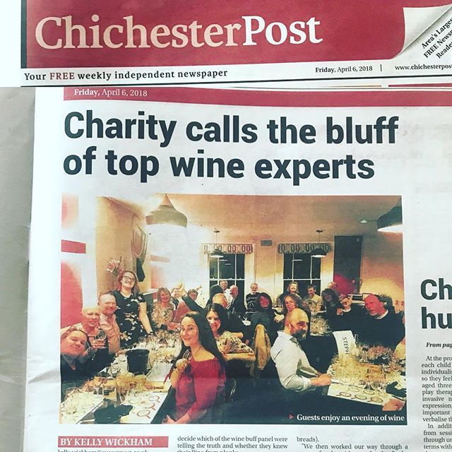 henningswine's tweet photo. Absolutely fantastic to find ourselves mentioned in this week’s #ChichesterPost! Great to see we’ve helped tip Carolyn’s cause over £5000! #callmywinebluff #charity #fundraising #cancerwise https://t.co/PRr4iw21vI https://t.co/7xxzFCCO7l