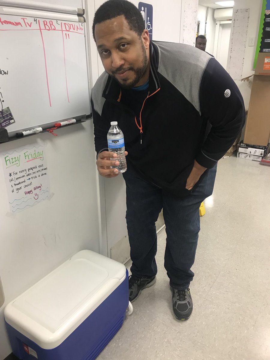 TeamSearcy's tweet photo. Anthony taking his pick of Fizzy Friday drinks for closing a DTV Now!! #POWERcentral #MidStatesProud #LifeAtATT #TeamSearcy https://t.co/y0AtGuRfCj