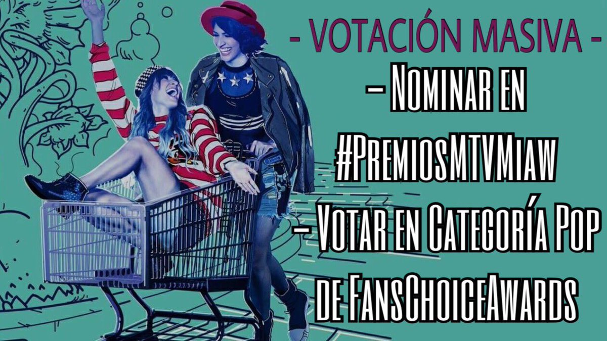 Love_camilaC's tweet photo. @haashoficial Hoy tenemos una cita! #HaAshFanPower
- En Twitter : Nomino a @haashoficial en los #PremiosMTVMiaw 2018 @MTVLA @mtvmiaw @MTVMiawOficial
- Y por la web: https://t.co/gbScbtxxju…
Revisen sus horarios 👇👇👇
VAMOS A DARLES ESOS PREMIOS A LAS NIÑAS. ❤️ https://t.co/5itdifUK2F