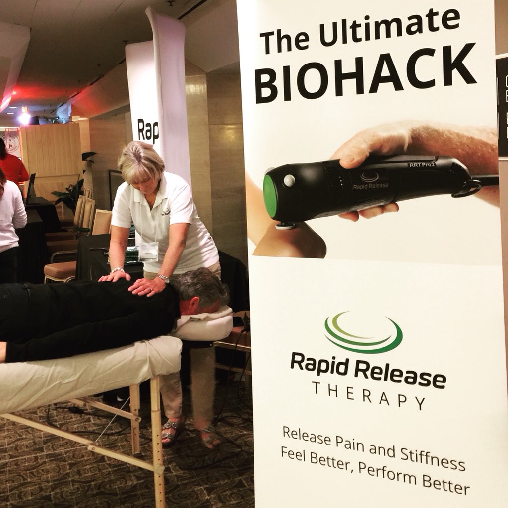 RapidReleaseTec's tweet photo. Rapid Release Therapy is at the #LongevityNow conference! https://t.co/tolxT1orJ2