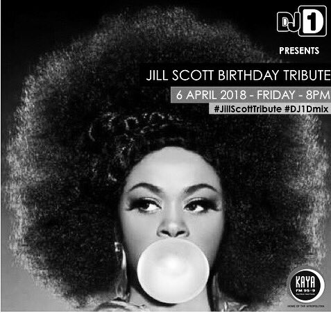 Dj1D's tweet photo. @GuguKaGugu Happy Belated Birthday to @missjillscott - tonite we appreciate and celebrate her music on - tune in, join us @kayafm95dot9 #JillScottMix #inthemixwithdj1d #Dj1Dmix #Dj1D #Dj1DvanD1 #VanD1 #Mamasboy #HappyBirthdayMawe #NeoSoul #RnBmusic #HiphopSoul #Hiphop #Slampoerty #poet https://t.co/km76T2lIAo