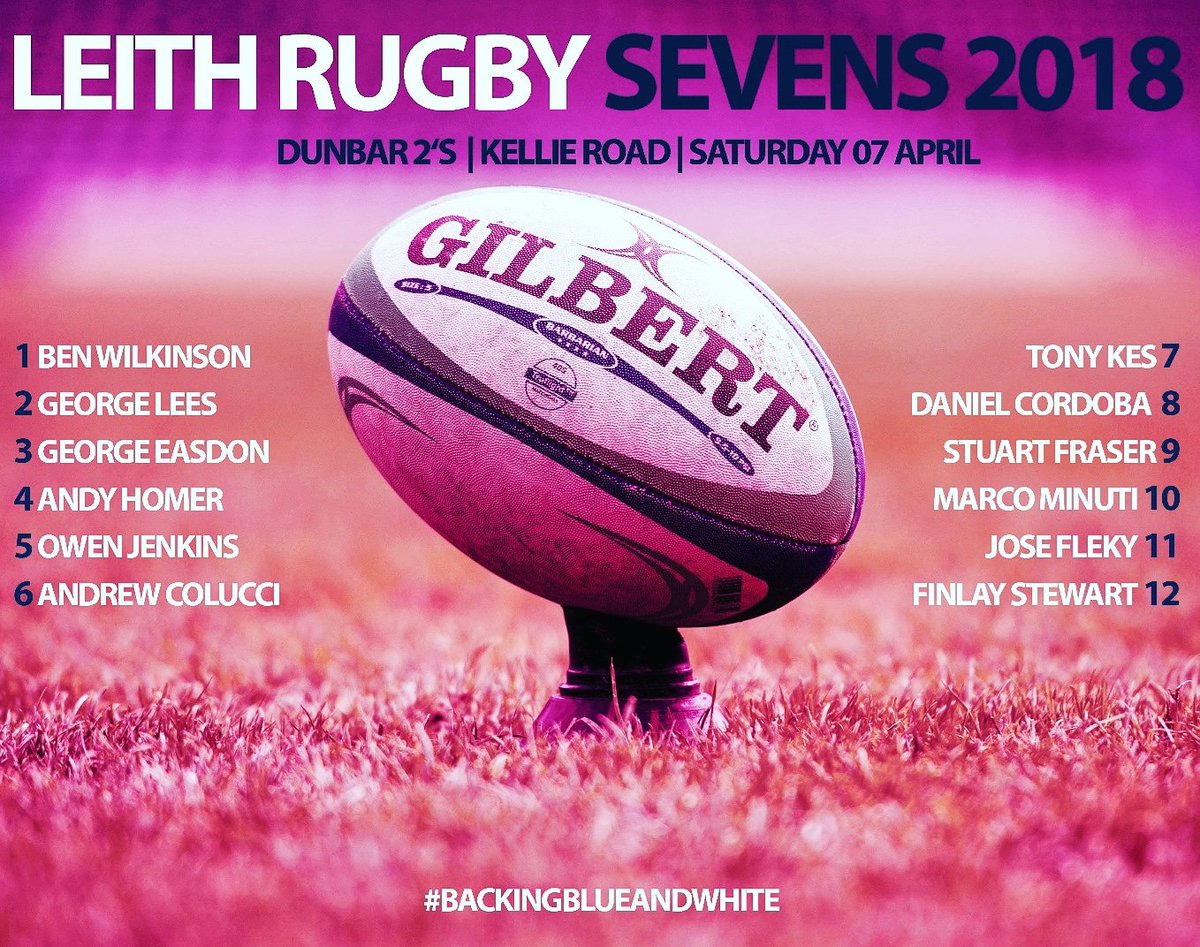 LeithRugby's tweet photo. Meanwhile a Leith 7s Select are digging out their ankle socks, SBW offloads & 100m breakaways, as they head to @Dunbar_RFC for their inaugural 2XV 7s comp. Play well gents!
#runfast #dontpuke #niceankles #persevere #backingblueandwhite https://t.co/fqG0bK4Ngl