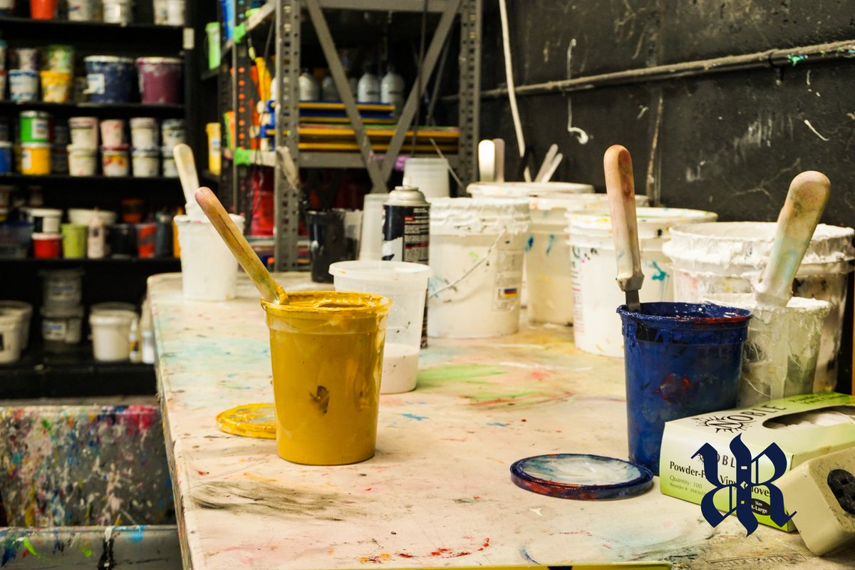 ArnarLimited's tweet photo. Hand Mixed + High Quality + Gluten Free = Vibrant Colors. 🎨 

#cincymade #screenprinting #arnarlimited https://t.co/7ePLyBRMRL