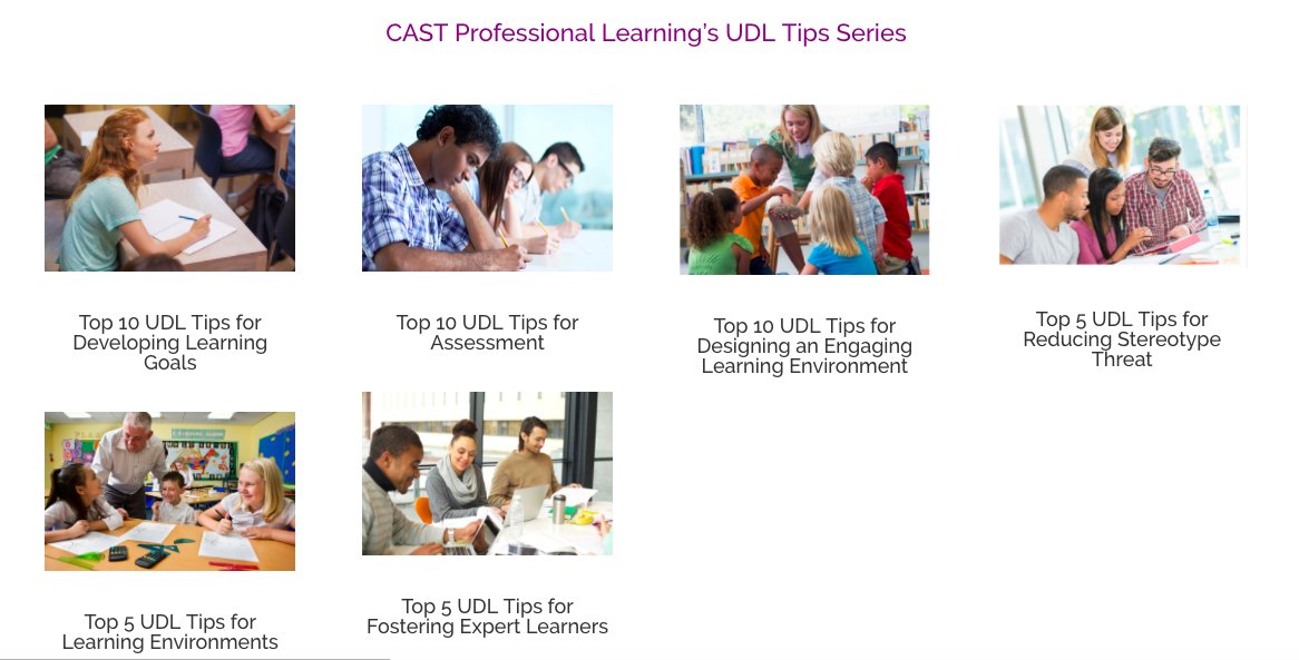 fundorf's tweet photo. "#CASTPL is committed to providing free UDL resources for #educators, #administrators, #designers, #parents and anyone and everyone who is passionate about UDL. https://t.co/vwiSZoa41B #UDLchat https://t.co/C9d2JI9ZyH