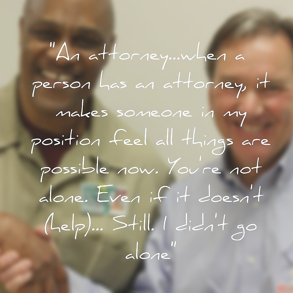 #FeelGoodFriday Access to legal representation is essential for the men &amp; women seeking clemency. Bringing attention to the limited advocacy and support for this underrepresented population is an important part of our work. Our client Ray shares what legal advocacy meant to him.