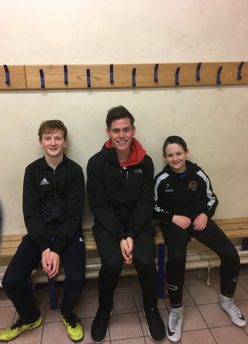 Can’t wait to see 4 Pumas Players on <a href="/cbbc/">CBBC</a>  tomorrow morning at 7.45am.
It’s a MOTD Kickabout special on Never Giving Up. 
A few brief scenes were filmed @hillsboroughAre last week!!!
Pictured below are Seamus &amp; Harry with host <a href="/johnfarnworth/">John Farnworth</a>