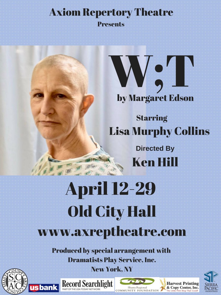 ReddingCultural's tweet photo. "Wit" opens April 12 at Old City Hall! https://t.co/bDSRQFBSY0 https://t.co/8SN3s2FC26