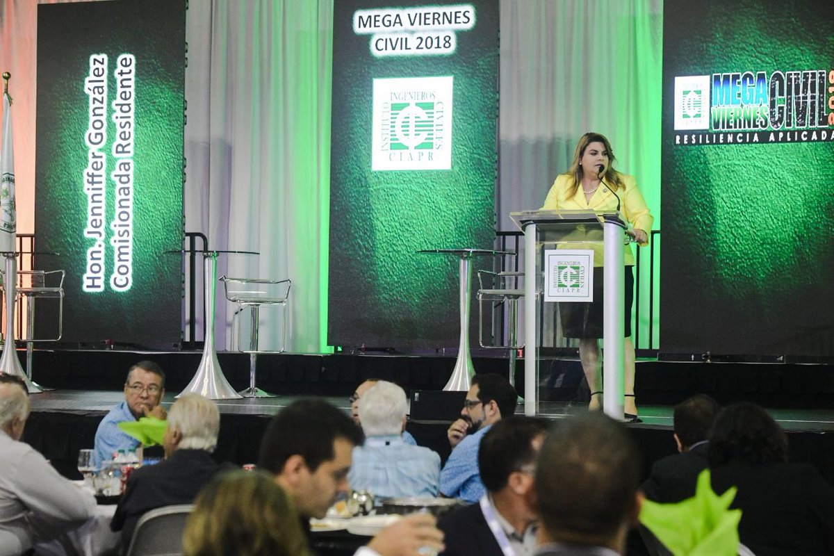 Jenniffer's tweet image. Entre asistencia federal e iniciativa puertorriqueña, hay una oportunidad significativa para la recuperación de Puerto Rico, y a su vez, para nuestro desarrollo económico y la generación de empleos. #MVC2018