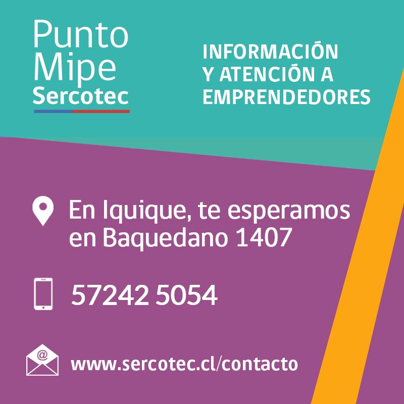 sercoteciquique's tweet photo. ATENCIÓN POSTULANTES A EMPRENDE (SEMILLA 🌱 - ABEJA🐝) Y CRECE💪

Los programas que cierran el lunes 9/4 , tienen extensión de plazo para el miércoles 11/4 a las 15:00 horas.

#Iquique #AltoHospicio  #PozoAlmonte #Camiña #Colchane  #Huara #Pica #Tarapacá https://t.co/vBSNQFi9BG