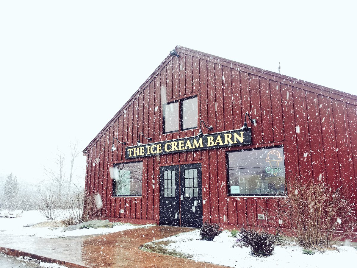 The Ice Cream Barn On Twitter It S April It S Snowing Who