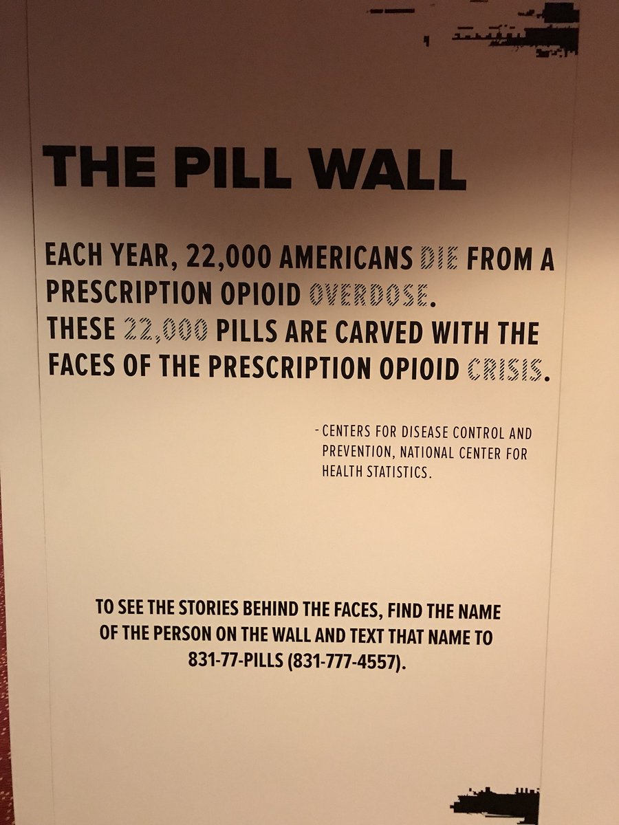 MDBirdwhistell's tweet photo. This is an exhibit from the National RxSummit this week in Atlanta. I will post more pictures later but I thought this deserved its own post. Each of the 22,000 pills in this exhibit represents the face of one of the 22,000 lives lost to this epidemic. https://t.co/y1DyidkVfD