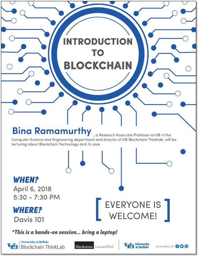 UbCrypto's tweet photo. Meeting tonight! 

Introduction to blockchain w/ Bina https://t.co/Rzkie4vUnA