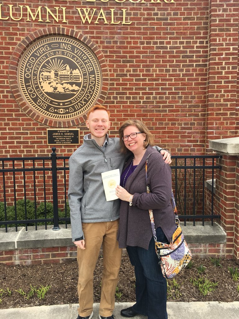 egrabowski7's tweet photo. Owen with his mom at the awards ceremony for President’s List. #WVU #Engineering https://t.co/enZpelmVL4