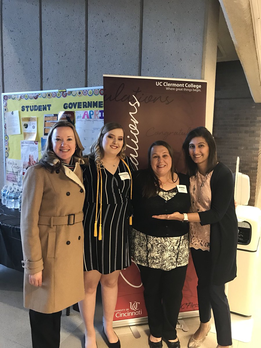 Congratulations Savannah and Anna ay the honors ceremony <a href="/ucclermont/">UC Clermont College</a>!  <a href="/UCClermontDean/">Jeff Bauer</a> #UCCadvisingcenter