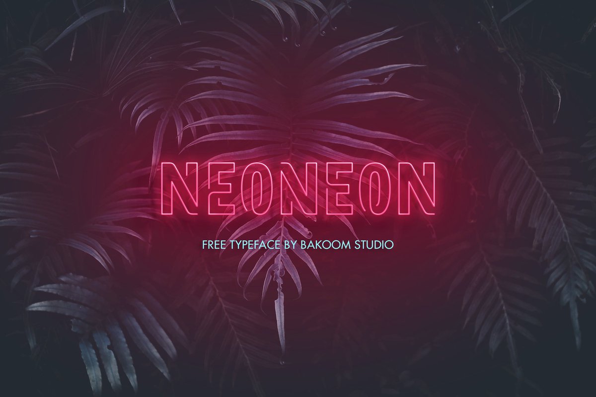 notesondesign's tweet photo. Light up your design projects with our featured font Neo Neon! Created by @bakoom_studio https://t.co/qRzX3rnMHt #FridayFeeling #freefontfriday https://t.co/xfFO4hrmLs