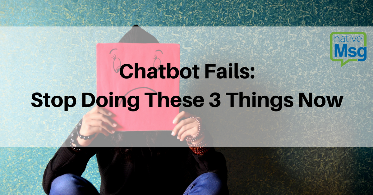TheNativeMsg's tweet photo. For a Successful #Chatbot Launch, Stop Doing These 3 Things Now #ConversationalAI #chatbotlaunch #datatraining #NLP #nativeMsg https://t.co/VJ7AcDQ08O https://t.co/MhdYBr2dAG