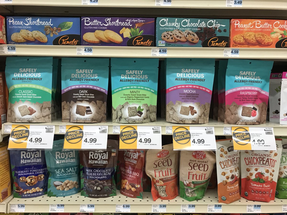 SafelyDelicious's tweet image. Our snacks have been added to a 5th Hy-Vee Grocery Store! They’re in the GF aisle &amp;amp; @HyVeeMissionKs in Mission, KS has them on sale for $4.99/bag. This makes 26th grocery store that sells our products. Check out our website for where to find us.