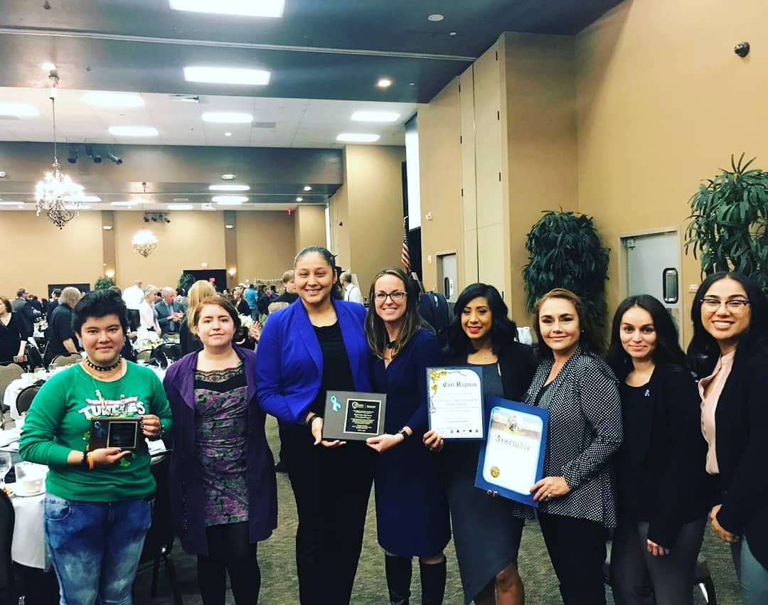 BBBSOC's tweet photo. Thank you San Bernardino County Children's Network for recognizing Big Brothers Big Sisters of the Inland Empire as Organization of the Year at yesterday's Shine a Light on Child Abuse Prevention breakfast! https://t.co/bvHvoRvI0J