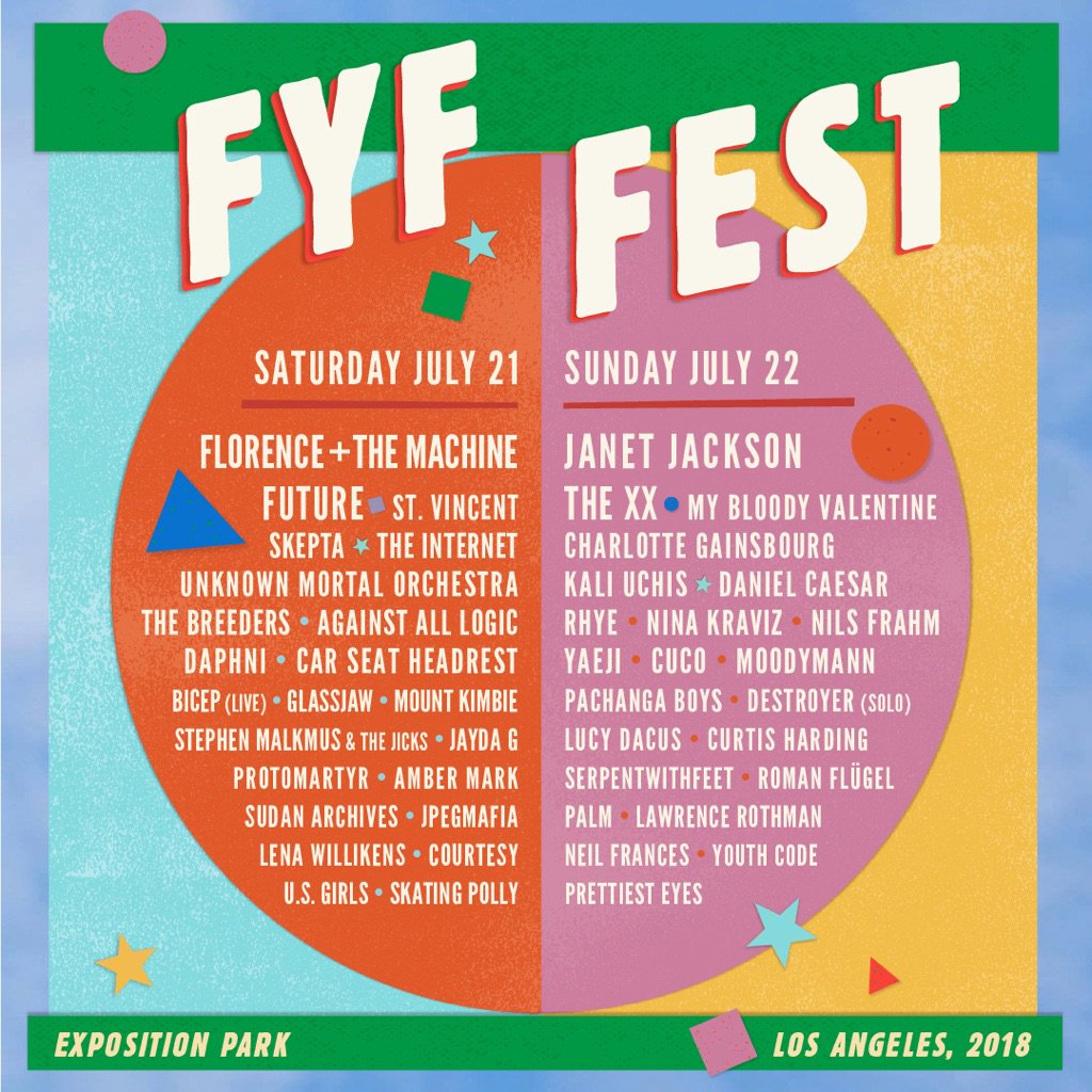 L.A. Record (@larecord) on Twitter photo ON SALE NOW - GA/VIP/single day passes to @FYFFest 2018 w <a href="/JanetJackson/">Janet Jackson</a> <a href="/flo_tweet/">Not Florence</a> <a href="/st_vincent/">St. Vincent</a> @the_xx and so many more! Best weekend of the summer! Get tix at fyffest.com! #sp ON SALE NOW - GA/VIP/single day passes to @FYFFest 2018 w <a href="/JanetJackson/">Janet Jackson</a> <a href="/flo_tweet/">Not Florence</a> <a href="/st_vincent/">St. Vincent</a> @the_xx and so many more! Best weekend of the summer! Get tix at fyffest.com! #sp