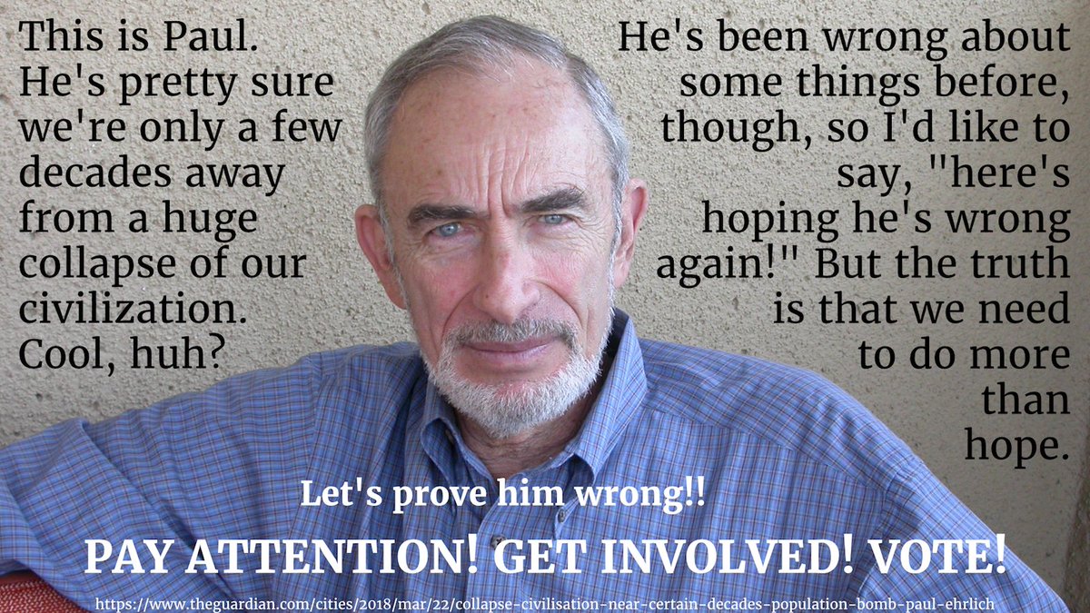 Importantnotimp's tweet image. Author of the controversial book The Population Bomb has a prediction for the near future... it&apos;s not great. #thepopulationbomb #paulehrlich #collapseofcivilization #overpopulation #overconsumption #syntheticchemicals #toxicplanet #future #important
ow.ly/o37o30jjN9H