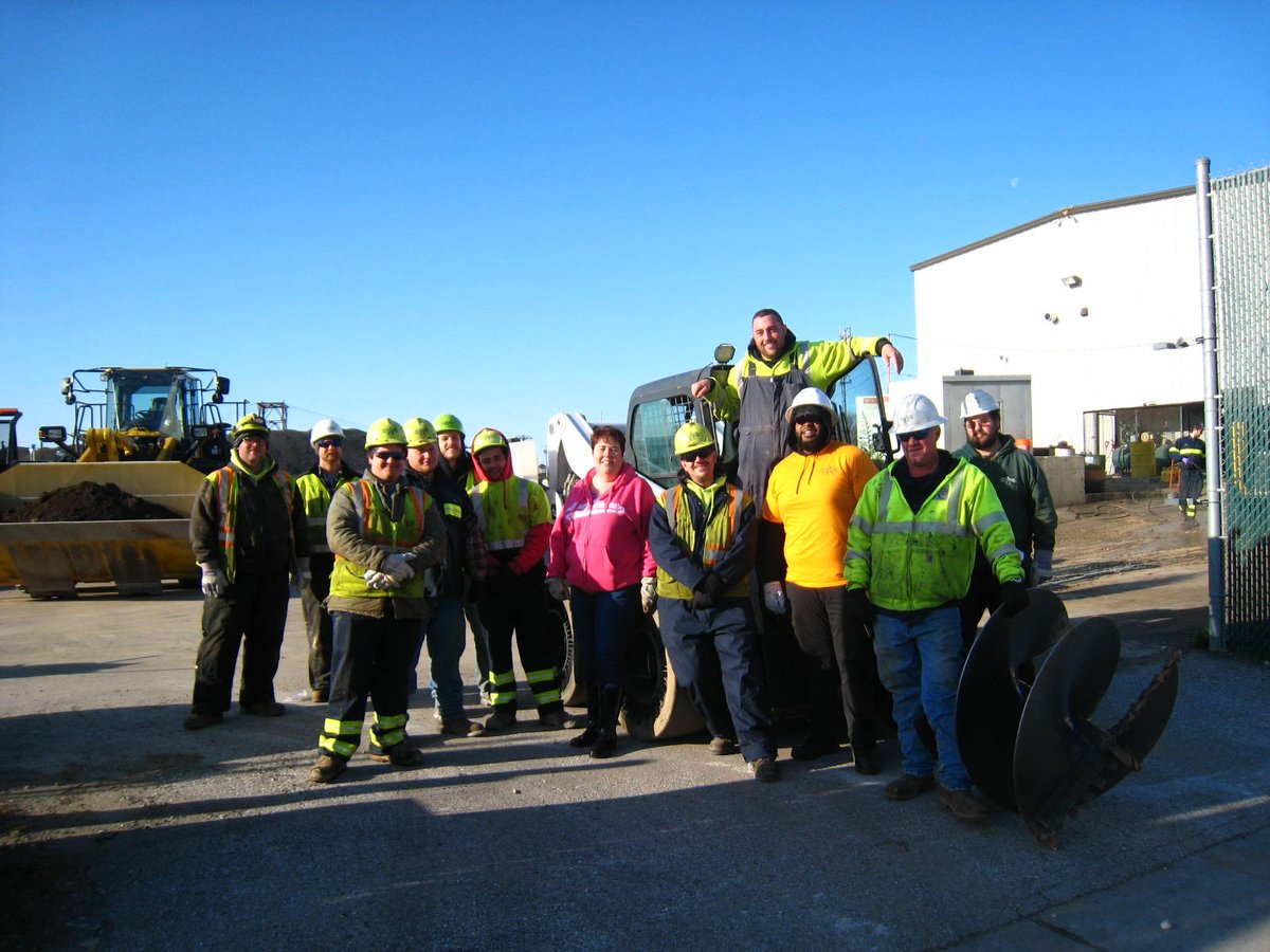 Volunteers from P. Flanigan and Sons partnered with @WildlifeHC to plant Eastern Red Cedars and Serviceberry bushes around our facilities in Sandtown-Winchester.  We can’t wait to see these plants grow up!