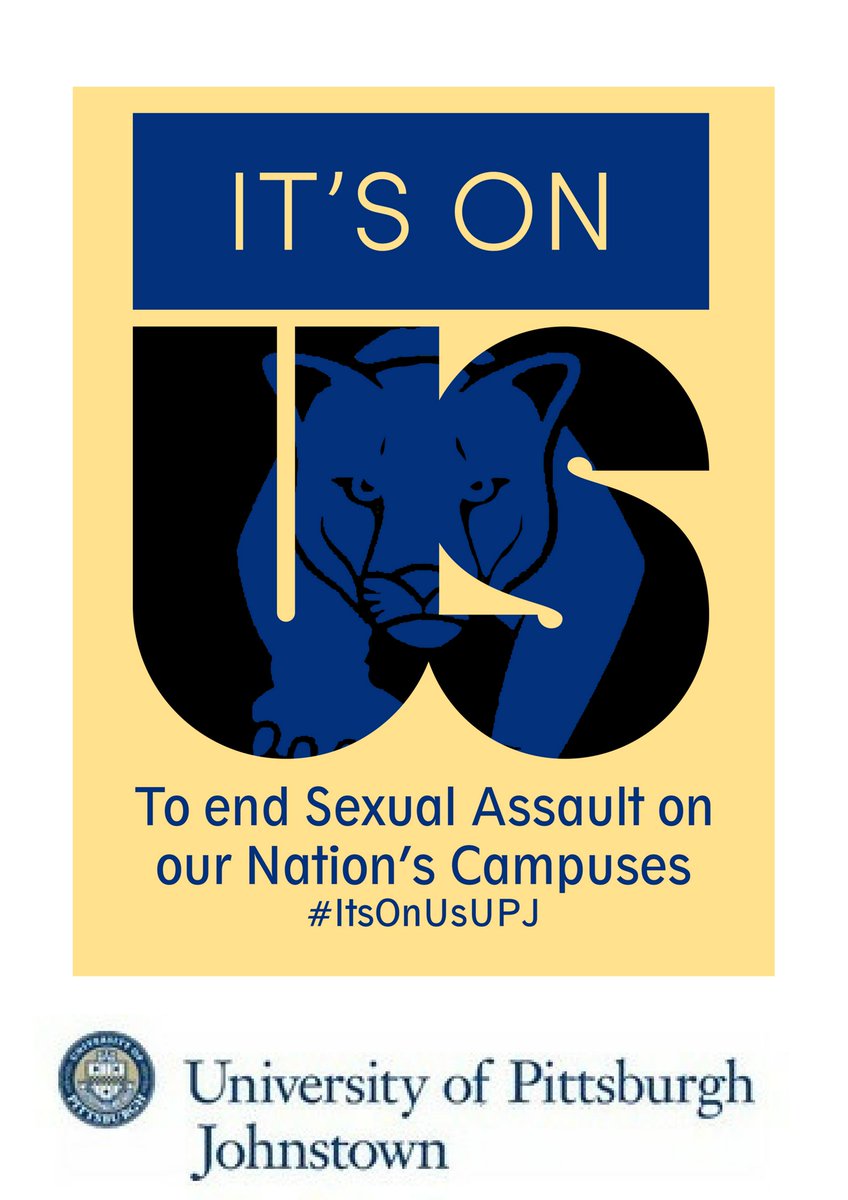 UPJStuAffairs's tweet image. Next week marks @PittJohnstown 's #SpringWeekOfAction .  Take the pledge at itsonus.org . Be an active bystander in our fight to end sexual misconduct. If you or someone that you care about needs support, reach out to a trusted faculty/staff member. #ItsONUSUPJ