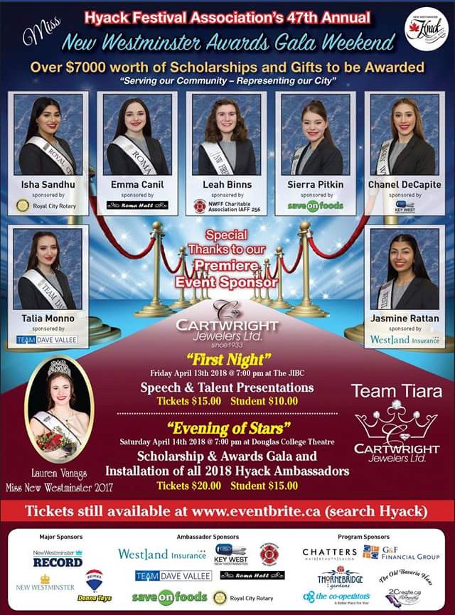 Sierra_Pitkin's tweet photo. It has been a busy and enriching last seven months with my involvement in the #NewWestminster #Hyack Ambassador Program with @HyackFestival The Awards Gala weekend is only one week away!! https://t.co/5olVuEIBEs