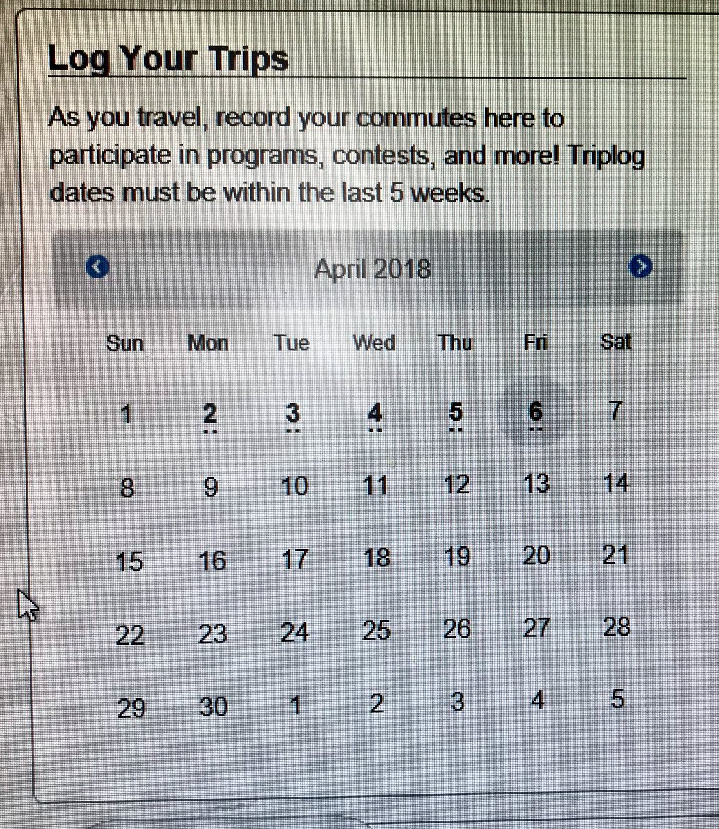 MGereghty's tweet photo. Logged my commute 5 days in a row using @TravelWiseWR! I’ve even gotten a few badges for non single use single use vehicle trips! https://t.co/0fnONsUU4K #CommuteWeek #CarbonCleanseWR @WRSusti #GSPgreen https://t.co/4q4pRdL9oN