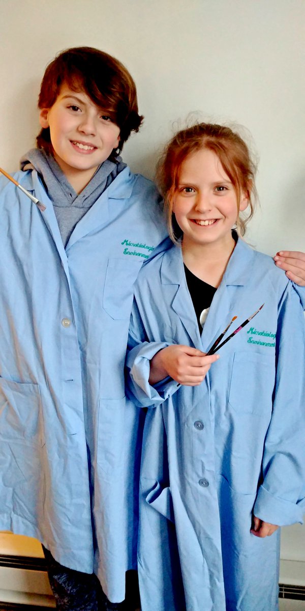 FocusLab18's tweet photo. FOCUS Laboratories donated surplus laboratory coats (thoroughly cleaned and sanitized) to @GeorgeWolfElementary. The school was happy to receive them, and the kids will now be creating works of art in their new smocks, leaving the paint on the canvas and not on their clothes! https://t.co/ojWqoOWenS